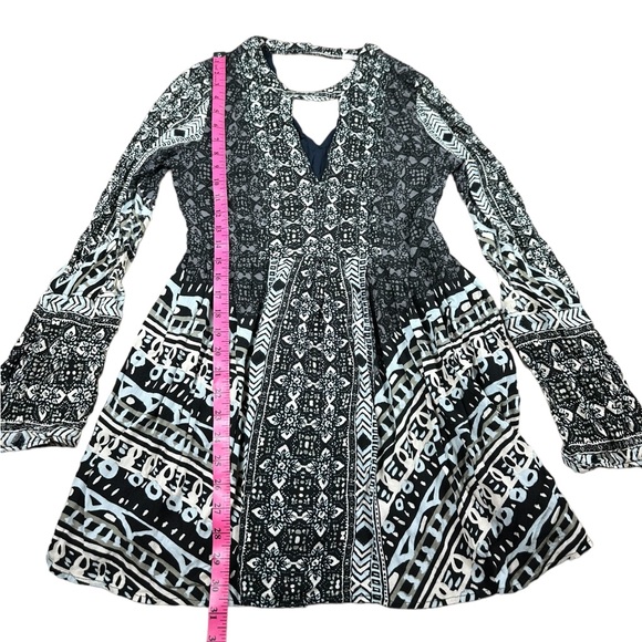 FREE PEOPLE: Tegan Border Printed Mini Dress -Size 12 - Picture 6 of 10